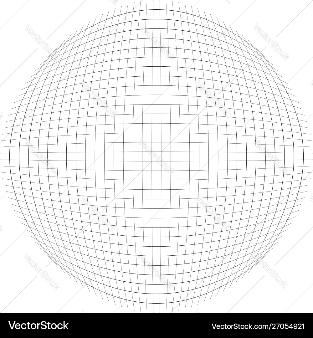 Orb sphere lines round globular spheric grid Vector Image