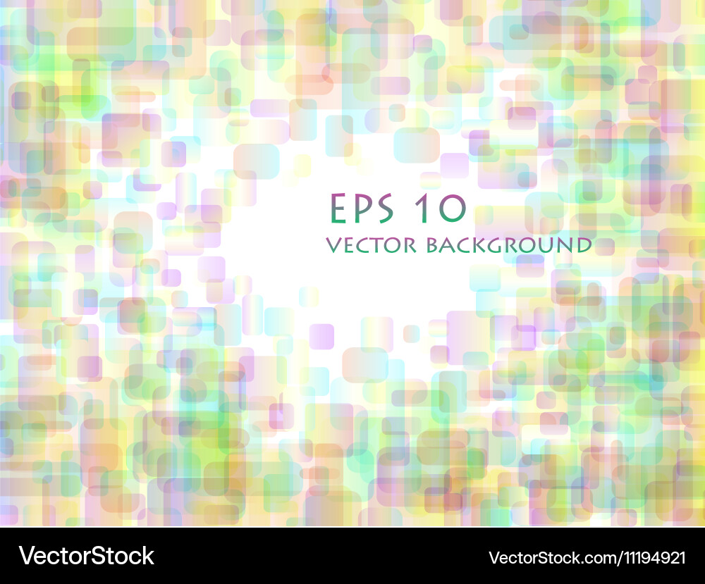 Pastel overlapping rounded rectangle background vector image