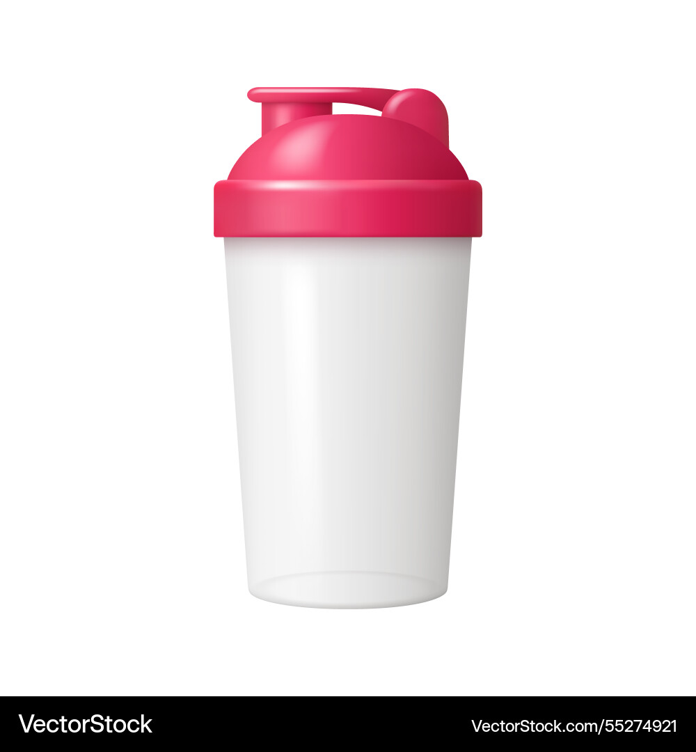 Protein drink shaker for sports gym equipment Protein drink shaker for sports gym equipment vector image