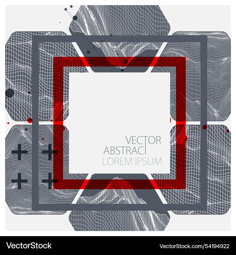 Abstract art wireframe background modern science Abstract art wireframe background modern science vector image