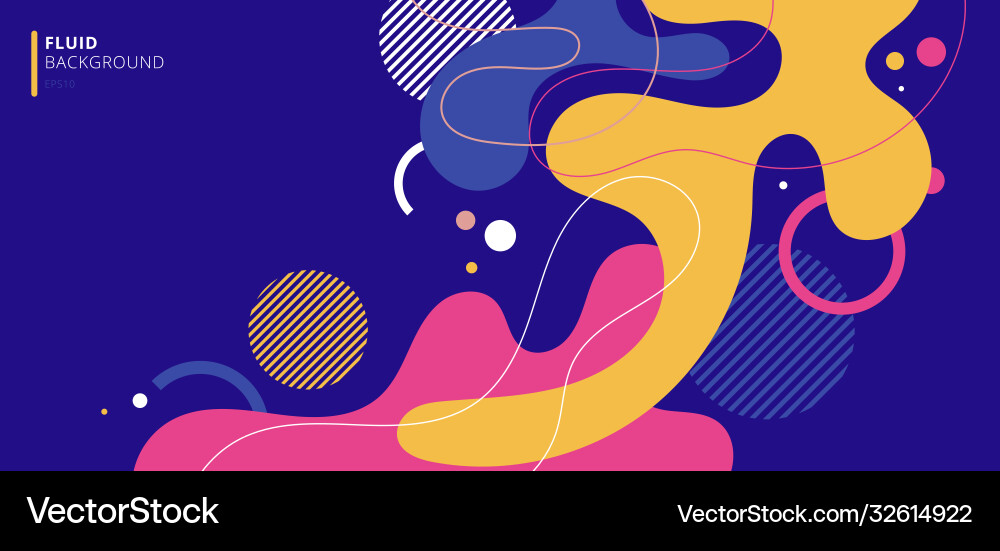 Abstract modern background elements dynamic fluid Vector Image