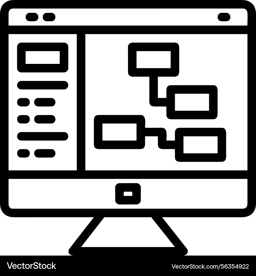 Computer icon symbol image Vector Image