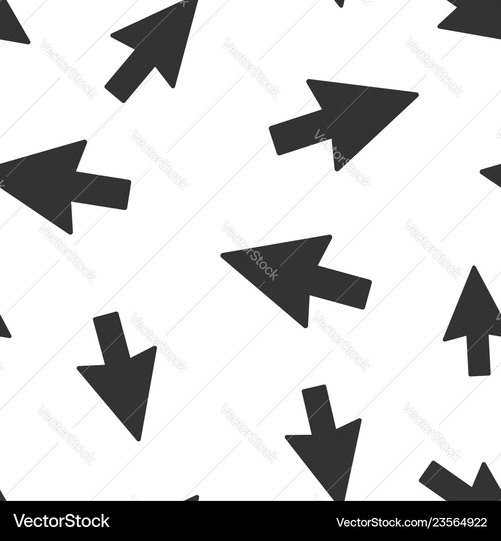 Computer mouse cursor icon seamless pattern vector image