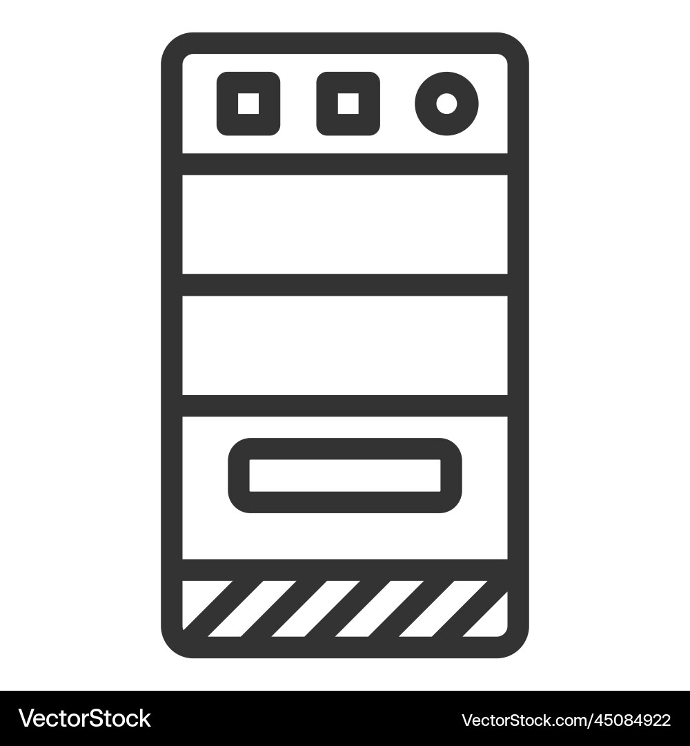 Computer system unit Computer system unit vector image