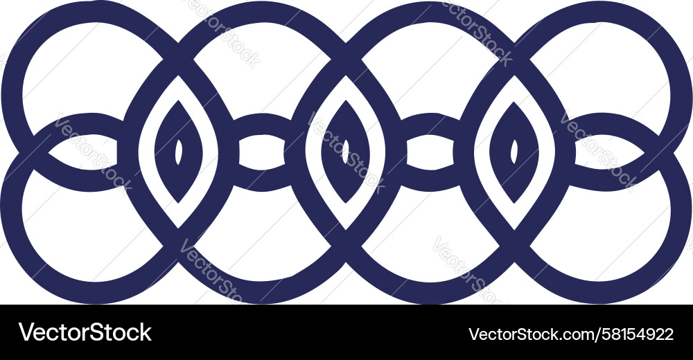 Flowing Wave Abstract Pattern Vector Image