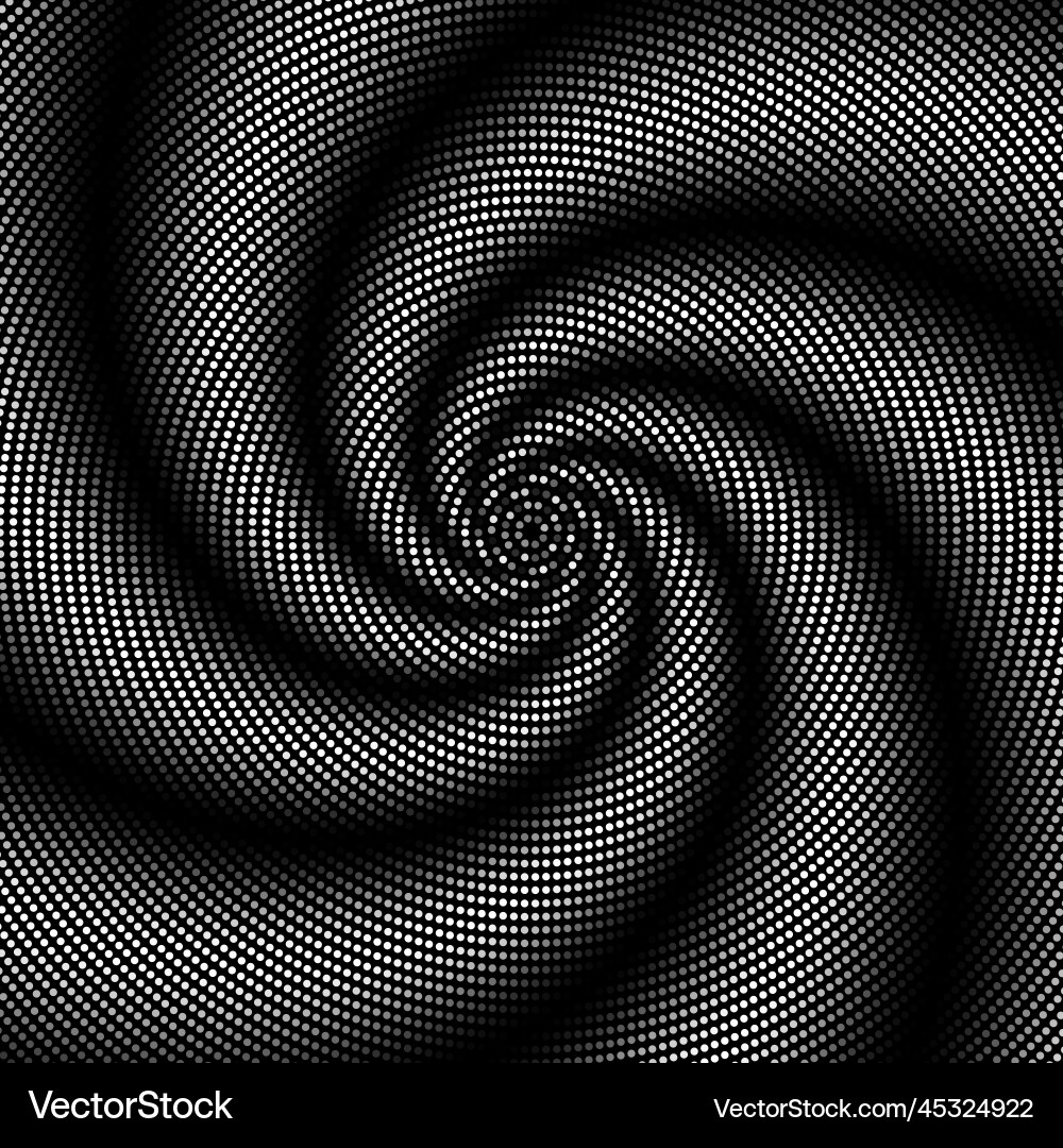 Geometric abstract pattern halftone small dots vector image