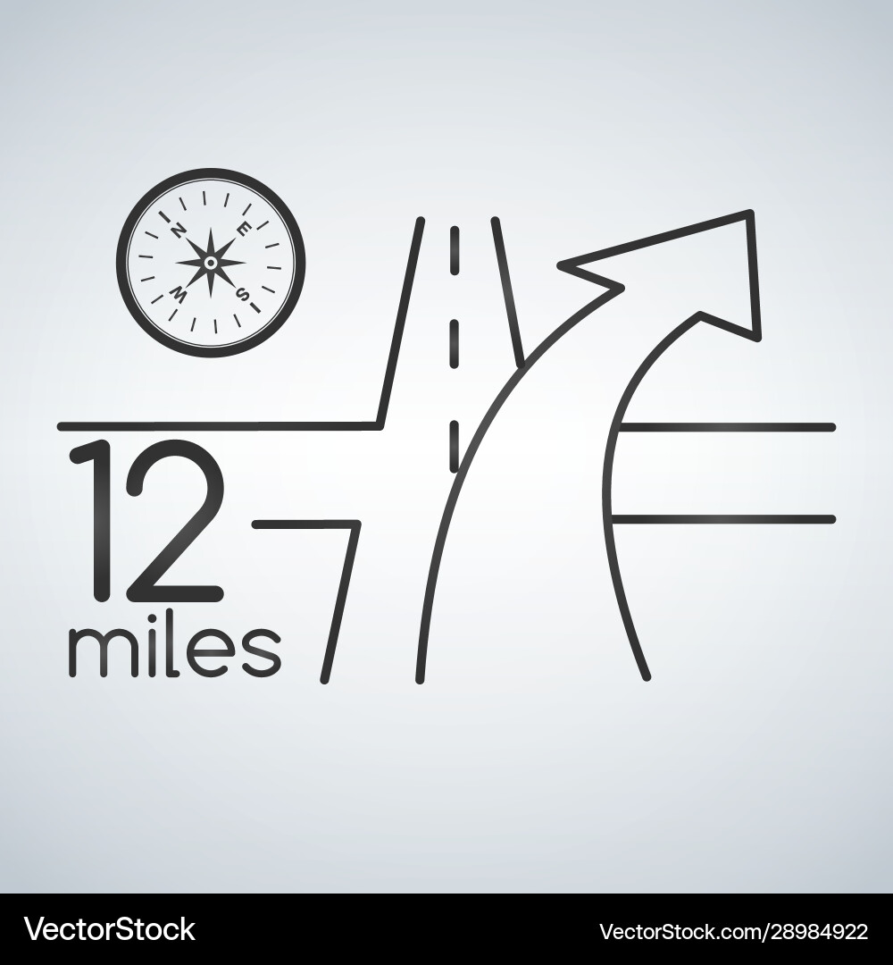 Gps navigation service with compass concept 3d vector image