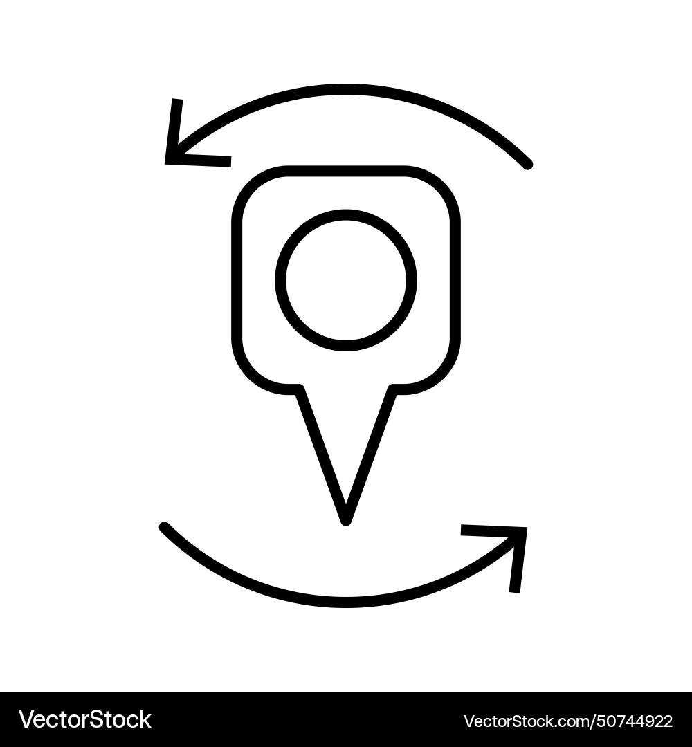 Location pin icon map marker pointer gps Location pin icon map marker pointer gps vector image