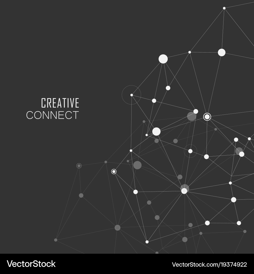 Science Connection Network Background Vector Image