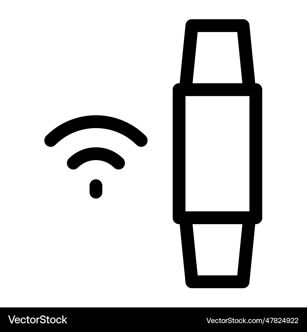 Smart band with multiple wireless connection Vector Image