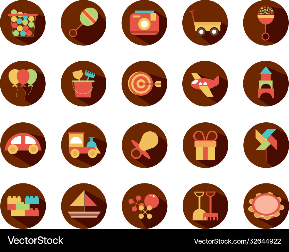 Toy object for small children to play block Vector Image