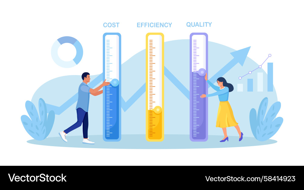 Cost Optimization & Efficiency Vector Image