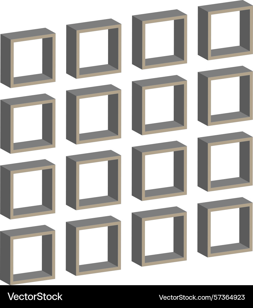 Cube pattern design black block texture geometric Vector Image