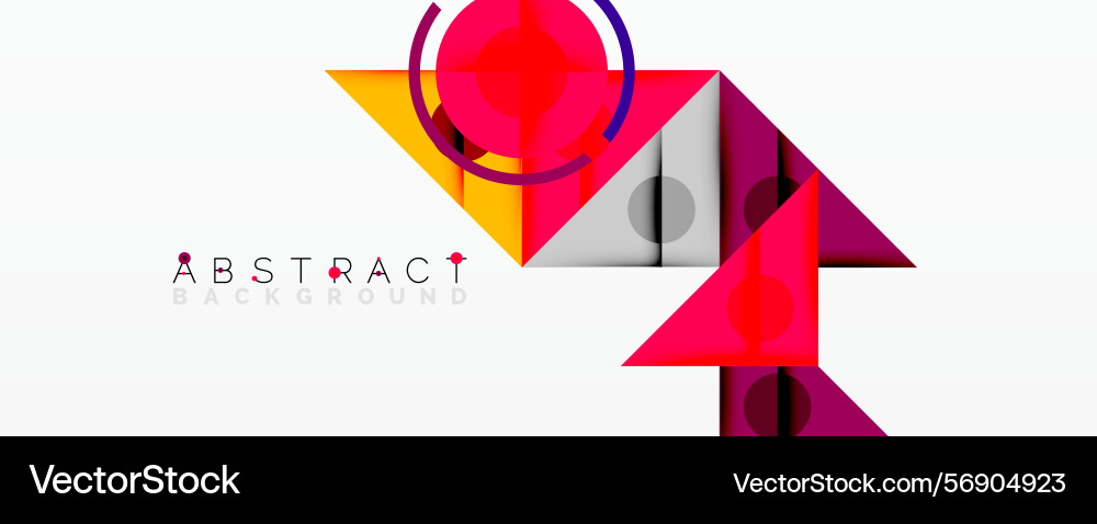 Geometric shapes overlap creating vibrant Geometric shapes overlap creating vibrant Vector Image