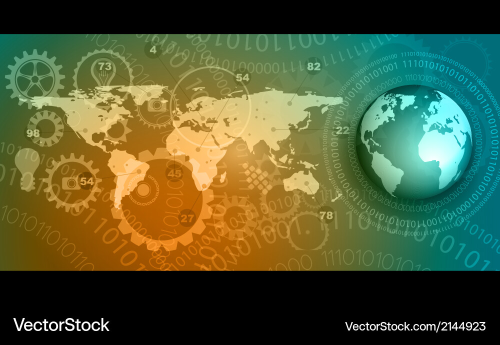 Infographic template for statistic data vector image