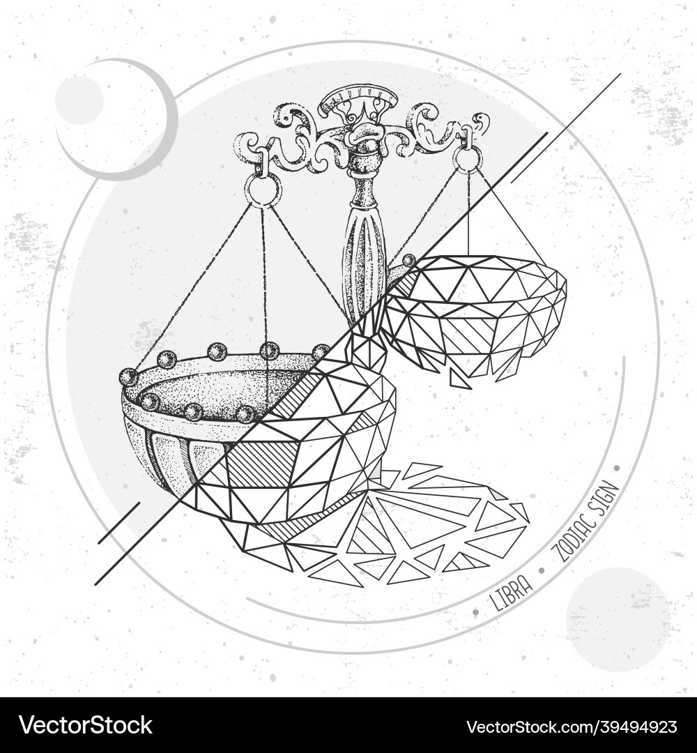 Magic card with astrology libra zodiac sign Magic card with astrology libra zodiac sign vector image