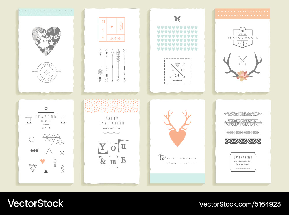 Minimalist Decorative Elements Vector Image