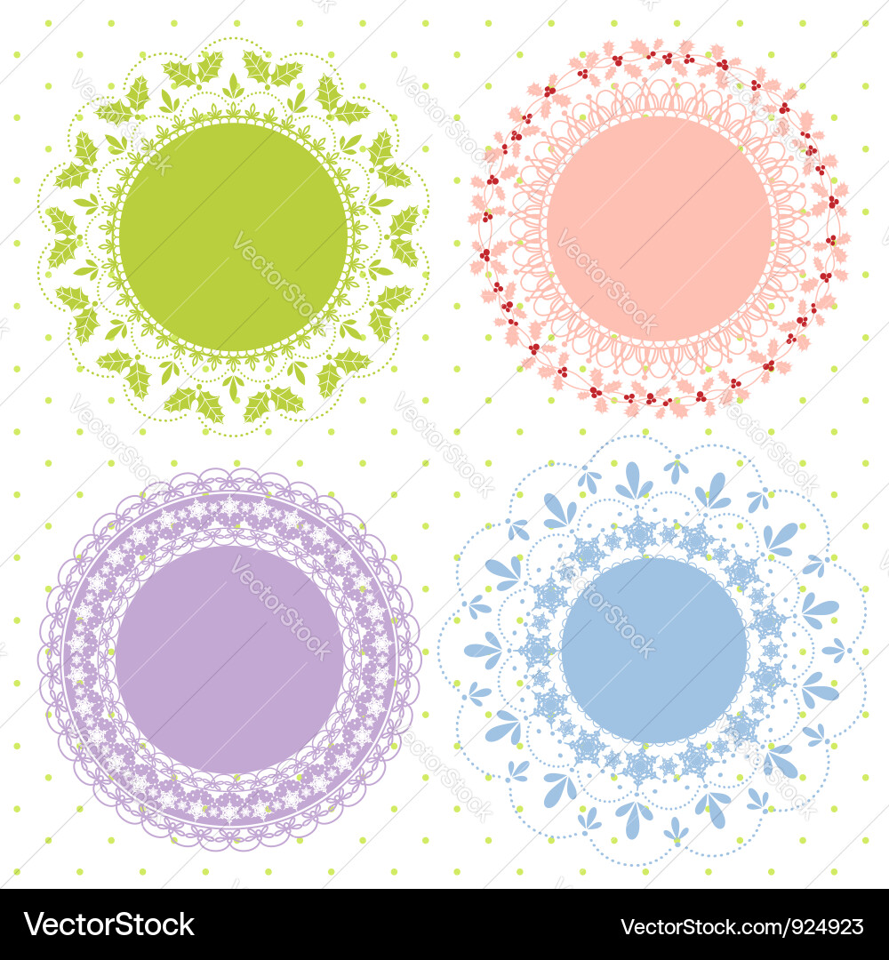 Ornate Frames Collection Vector Image