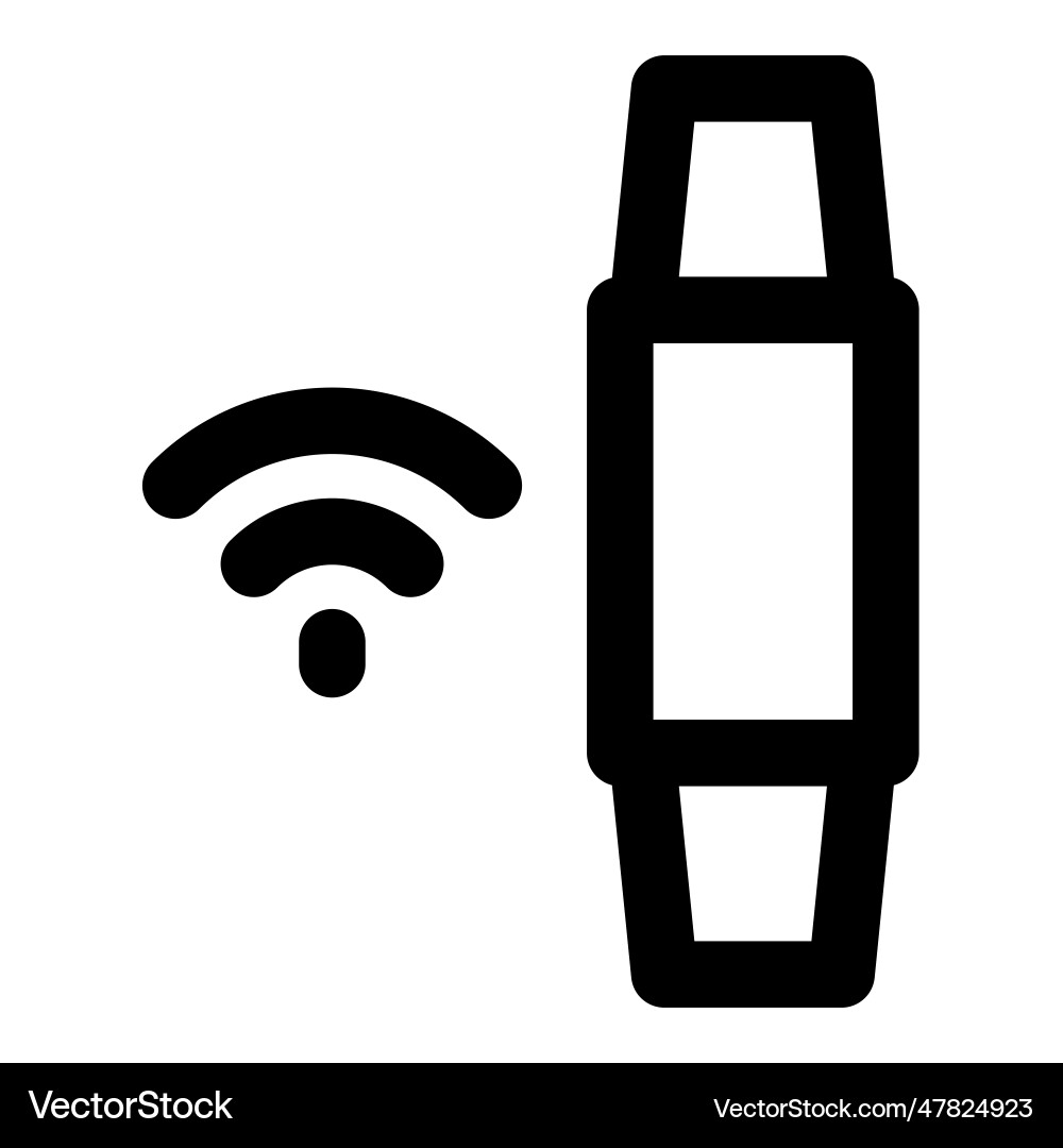 Smart band with multiple wireless connection Vector Image