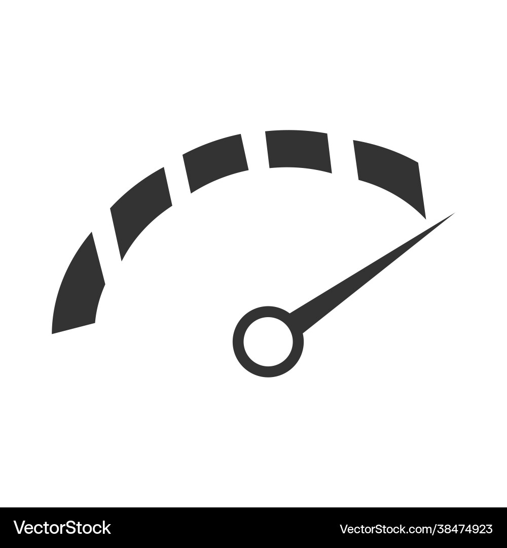 Speedometer scale meter reader icon Speedometer scale meter reader icon vector image