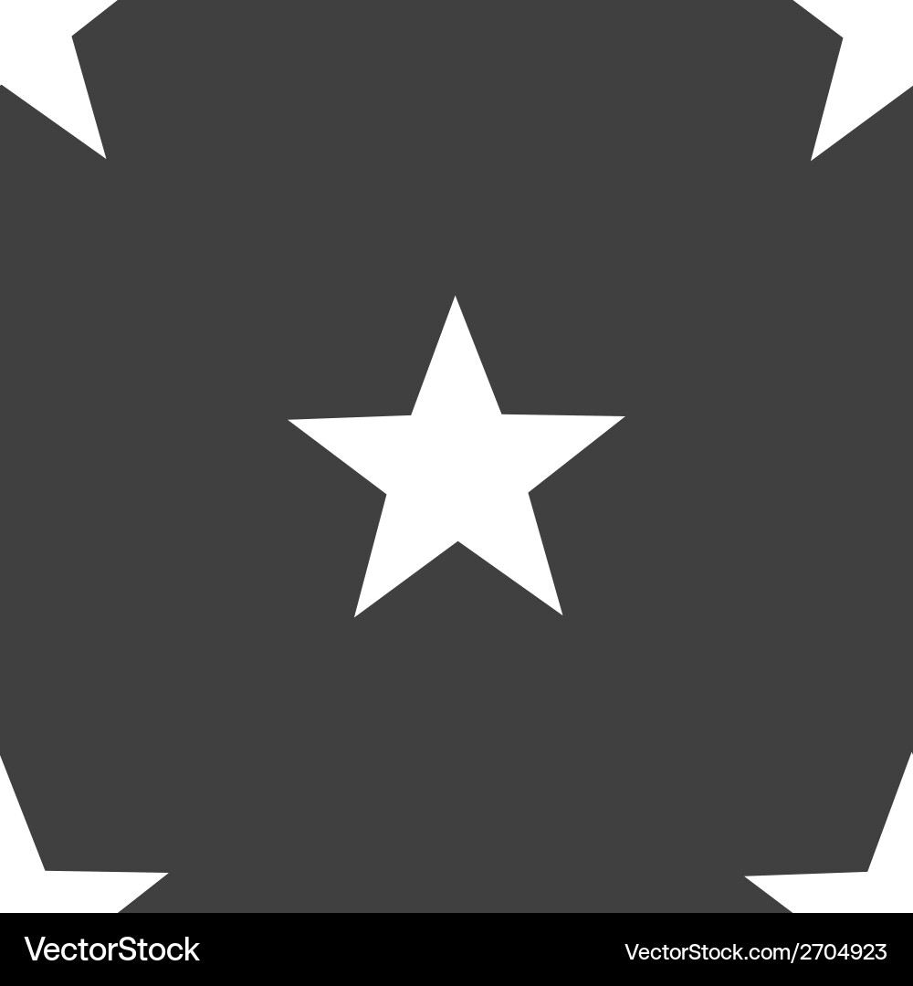 Star web icon flat design seamless gray pattern Vector Image