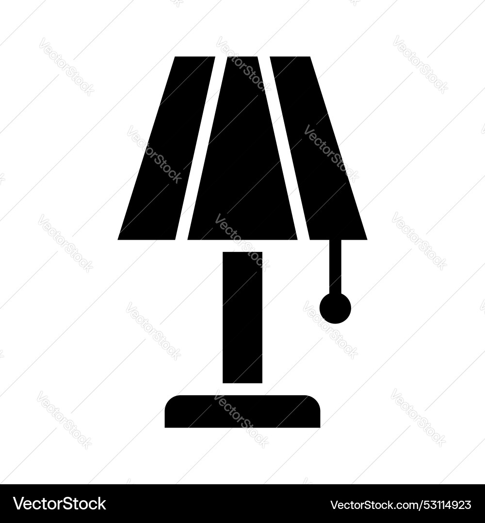 Well designed icon of table lamp customizable Vector Image