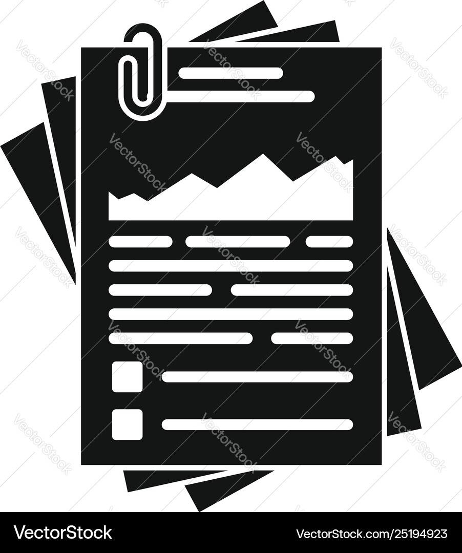 Workflow Paper Management Icon vector image