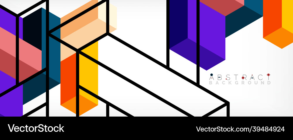 Abstract background 3d cubes cubic elements Abstract background 3d cubes cubic elements vector image