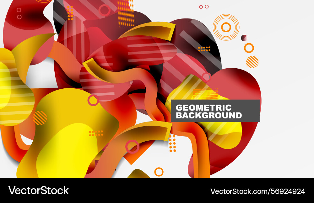 Abstract shapes overlap creating dynamic Abstract shapes overlap creating dynamic vector image