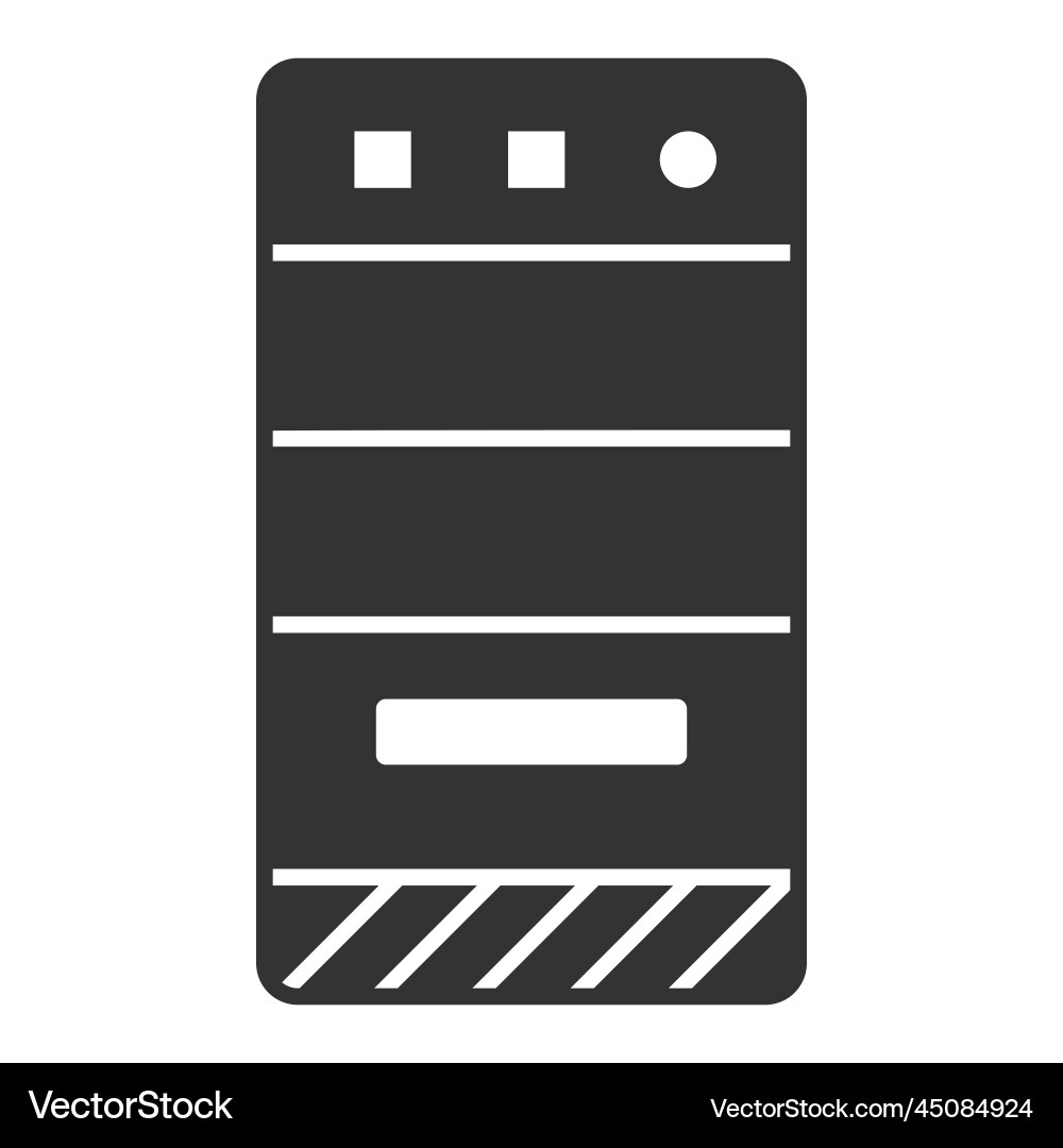 Computer system unit 1 vector image