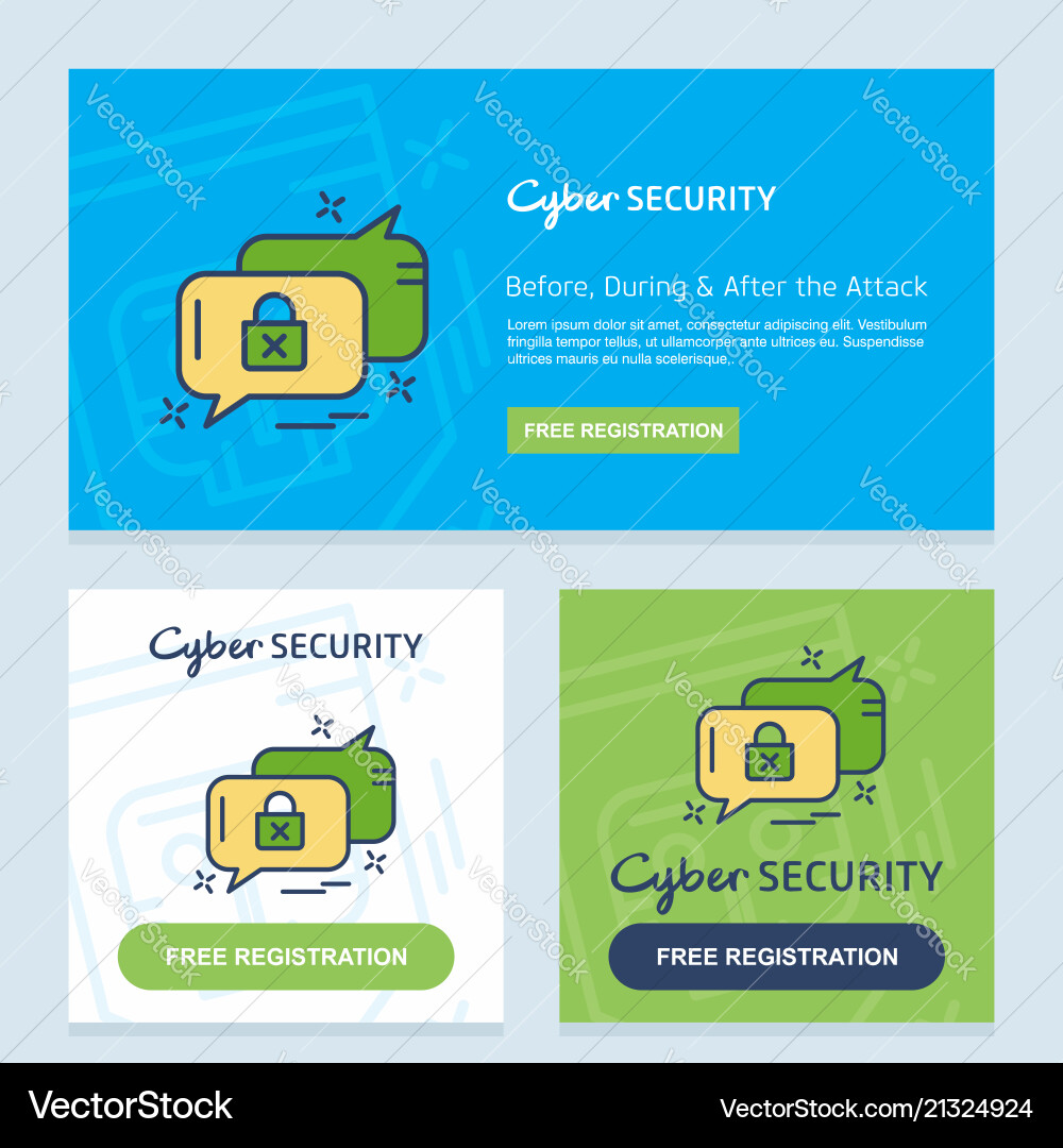 Cyber security design with elegant style Vector Image
