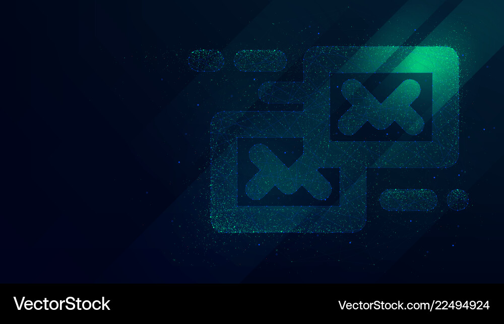 Email sending message concept low poly future Email sending message concept low poly future vector image