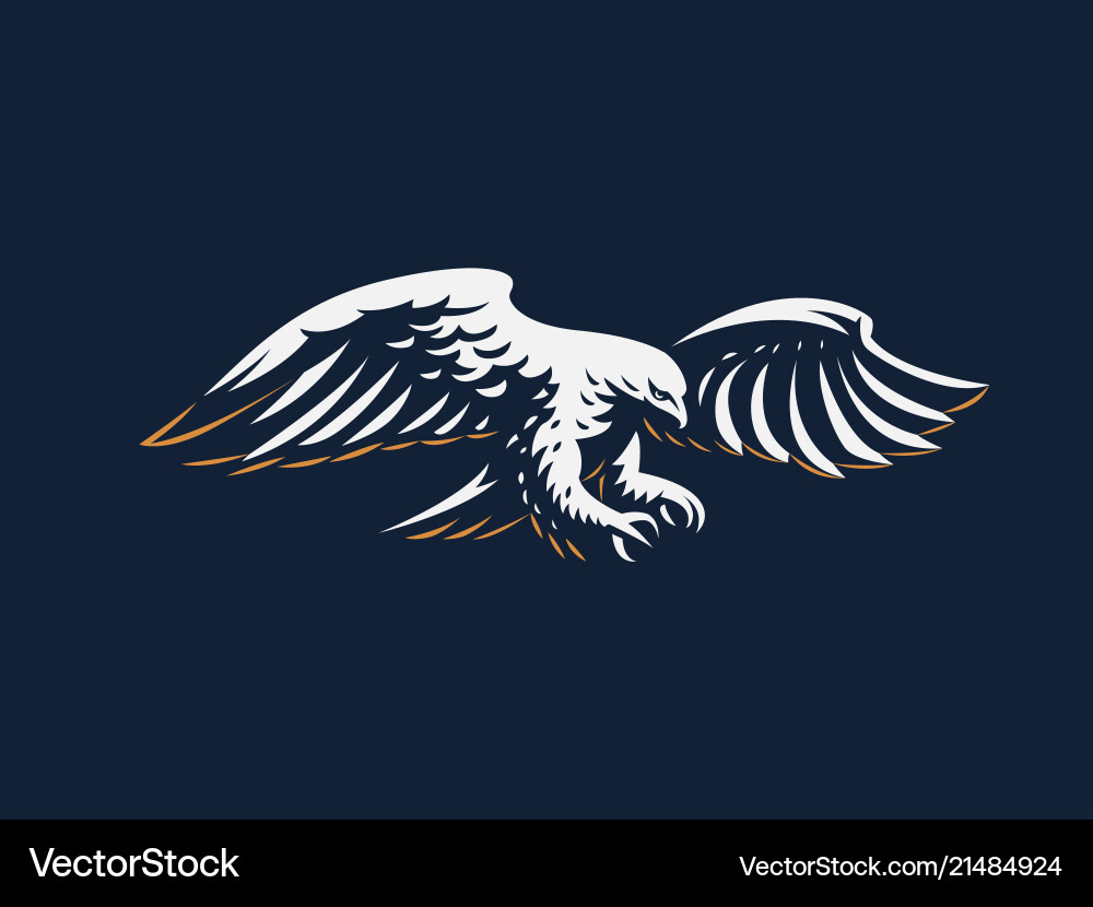 Flying eagle vector image