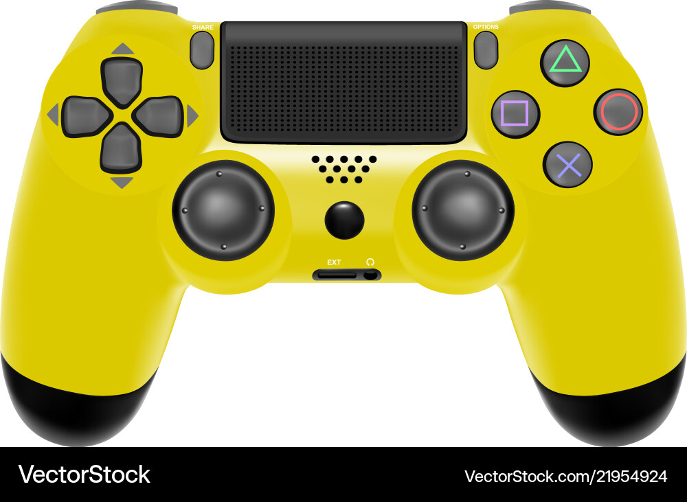 Gamepad for a console gamegame controller isolate Gamepad for a console gamegame controller isolate vector image