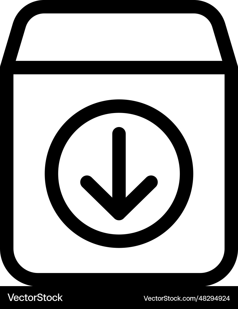 Inbox archive icon Inbox archive icon vector image