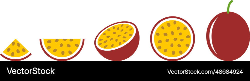 Passion fruit Royalty Free Vector Image - VectorStock