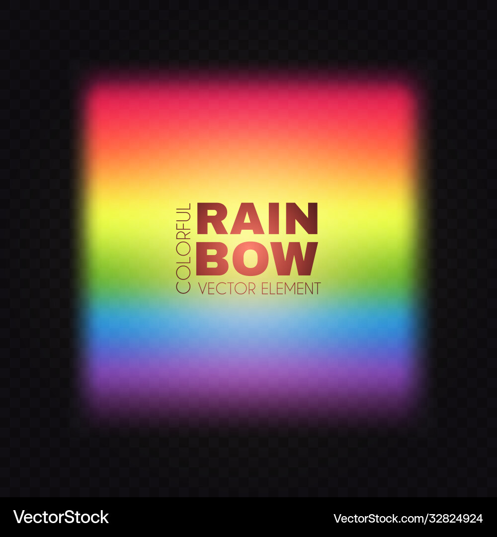 Rainbow on transparent background realistic Vector Image