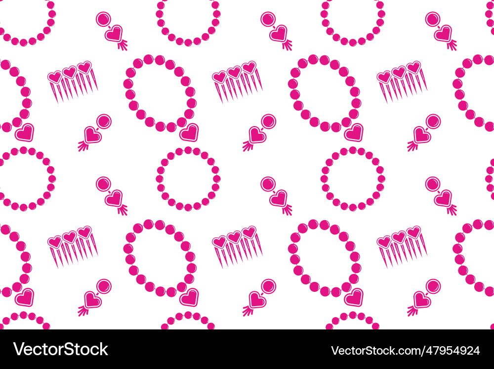 Repeat background barbie style seamless pattern Repeat background barbie style seamless pattern Vector Image