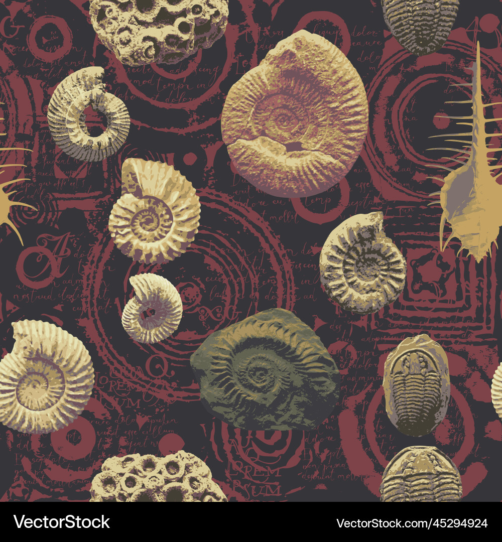 Seamless pattern background with photo of ancient Seamless pattern background with photo of ancient vector image