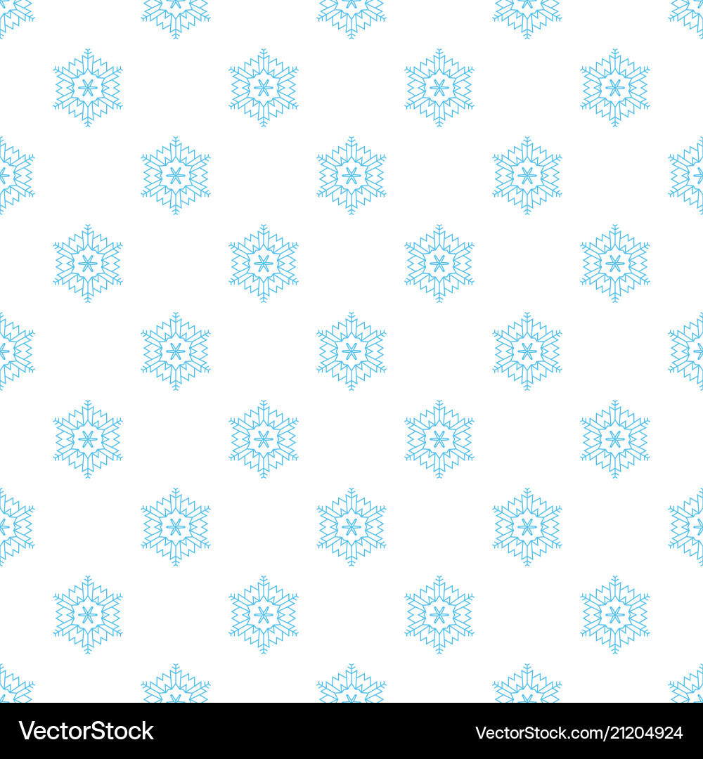 Seamless pattern with snowflakes Royalty Free Vector Image