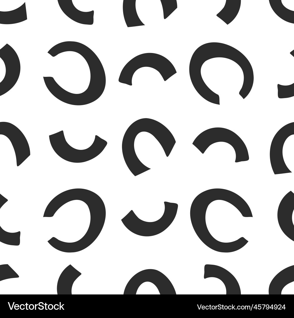 Simple and clean seamless pattern with geometric vector image