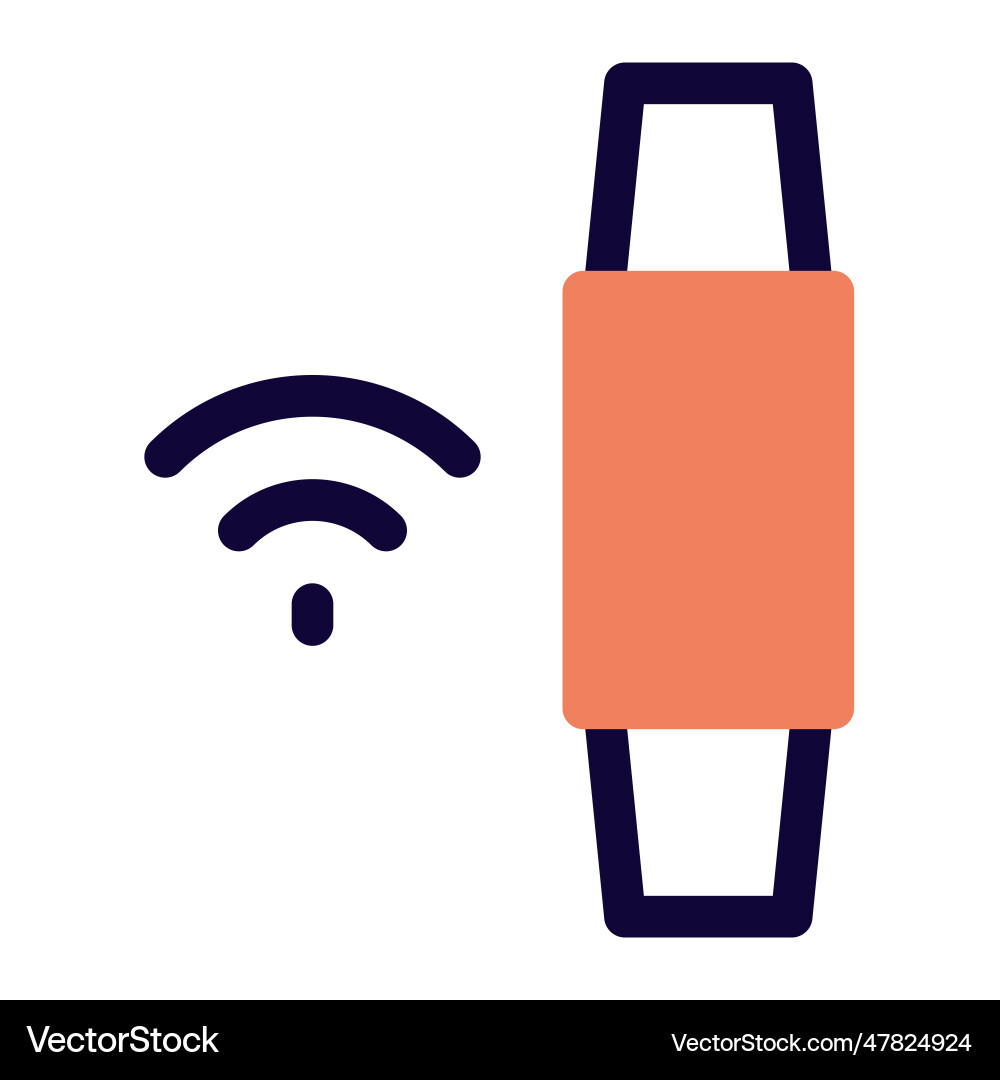 Smart band with multiple wireless connection Vector Image