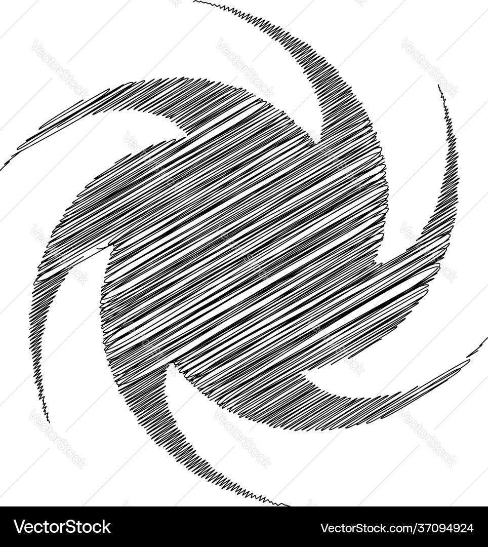 Spiral swirl twirl design element with sketchy Spiral swirl twirl design element with sketchy vector image