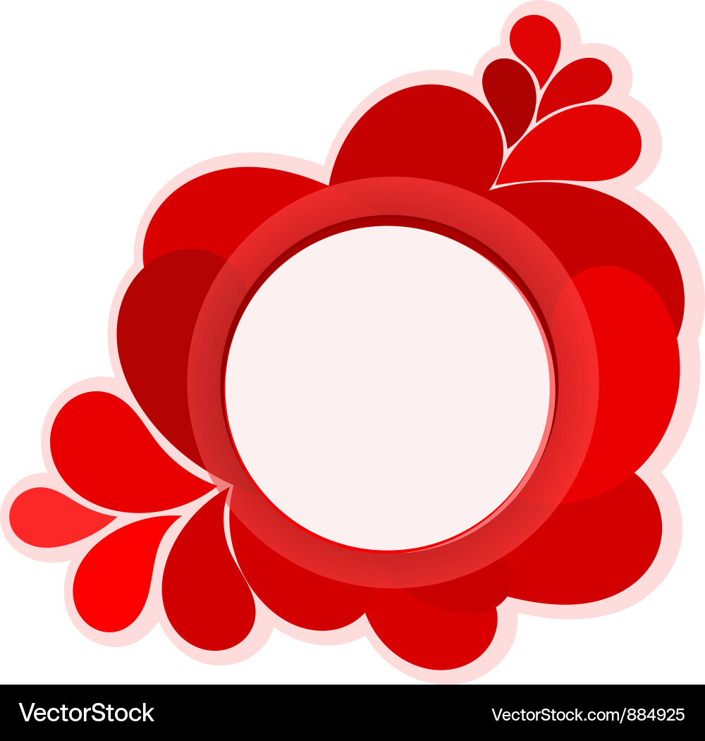 Background with red drops vector image