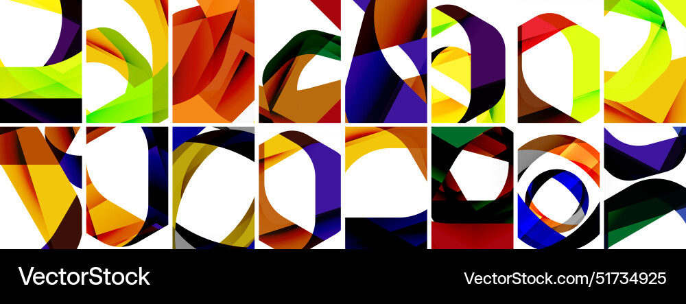Collection of abstract background with waves Collection of abstract background with waves vector image