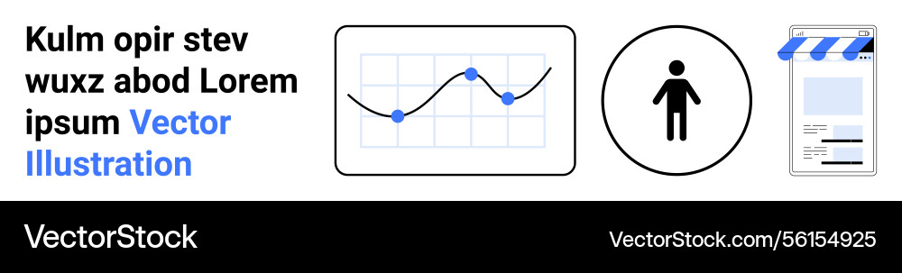 Datenanalyse mit Graph-Benutzerprofil Datenanalyse mit Graph-Benutzerprofil vektorbild