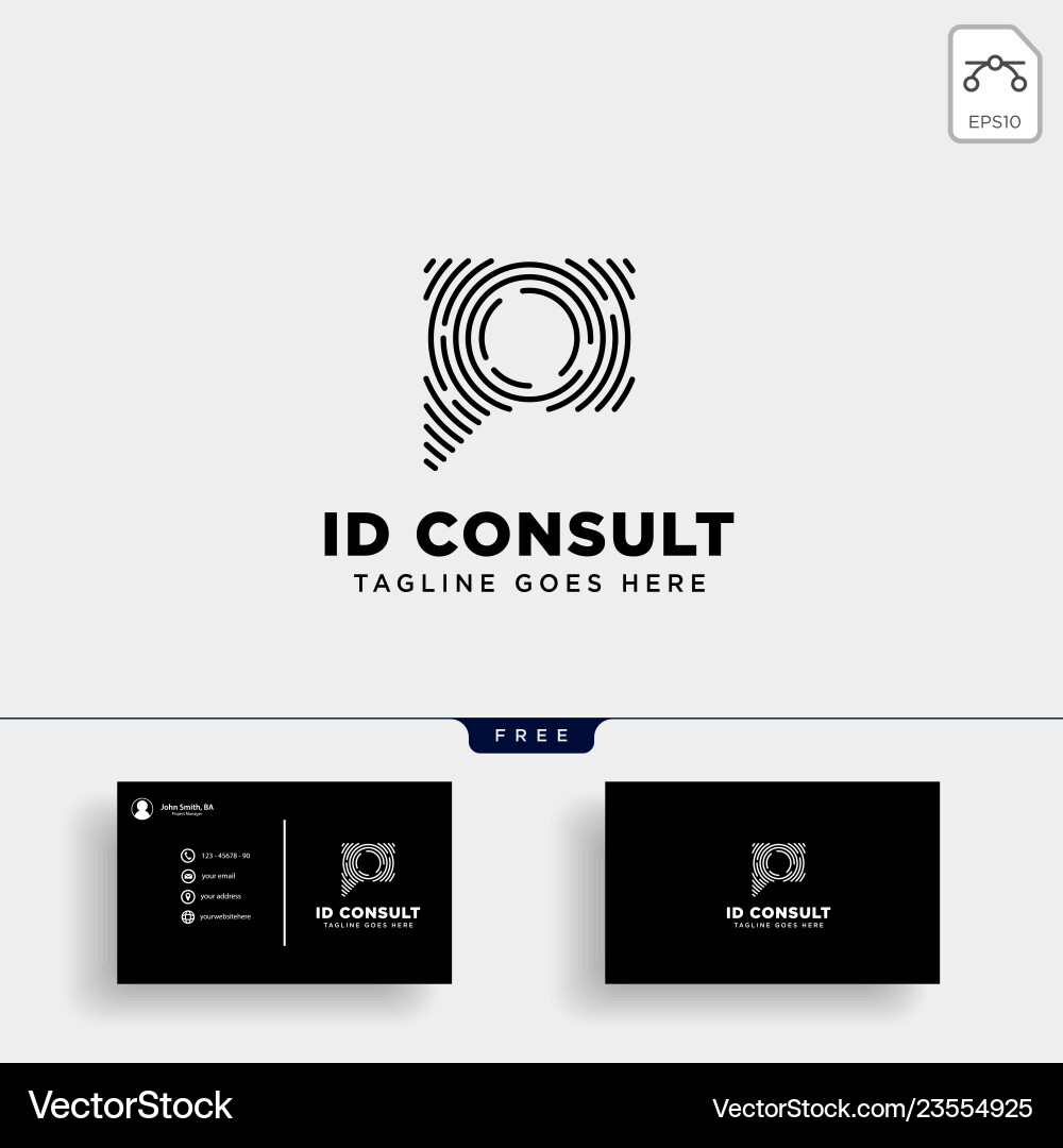 Message communication consulting logo template Vector Image