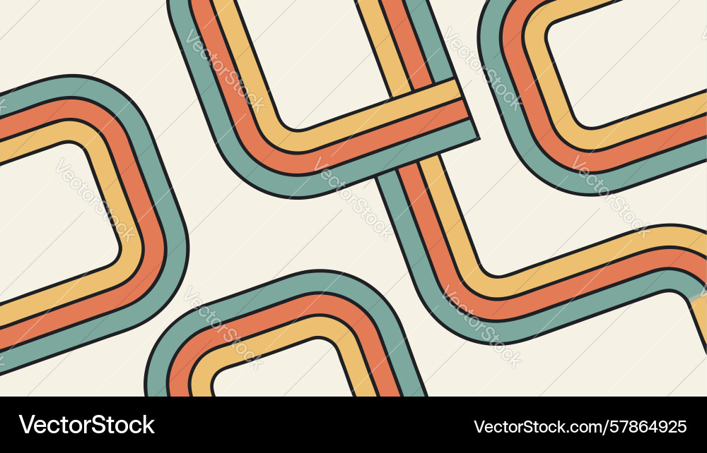 Retro stripes pattern for dynamic backgrounds Vector Image