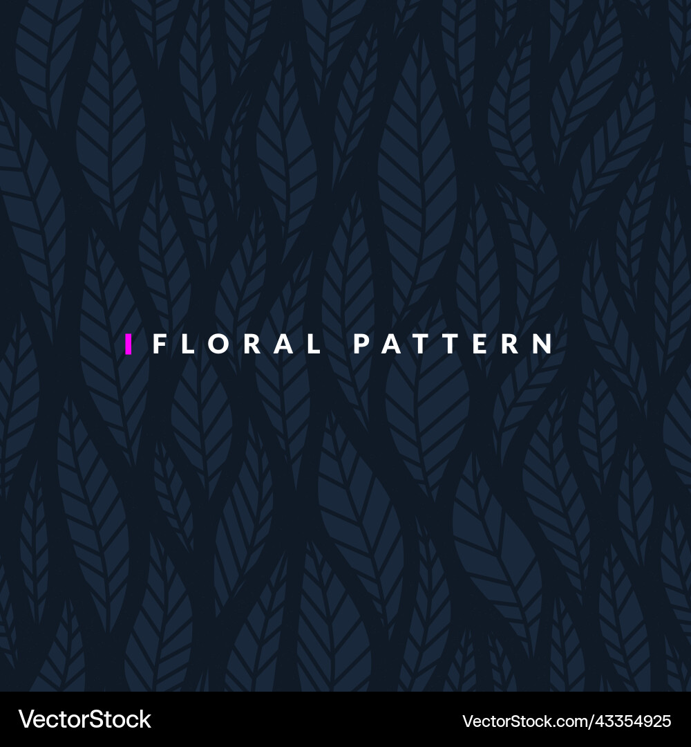 Seamless pattern with leaf Vector Image