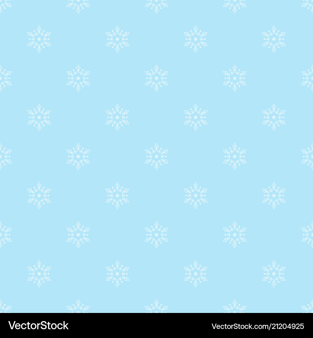 Seamless pattern with snowflakes Vector Image